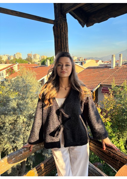 Tüylü Iki Bağlamalı Kadın Fox Kimono fiyatları