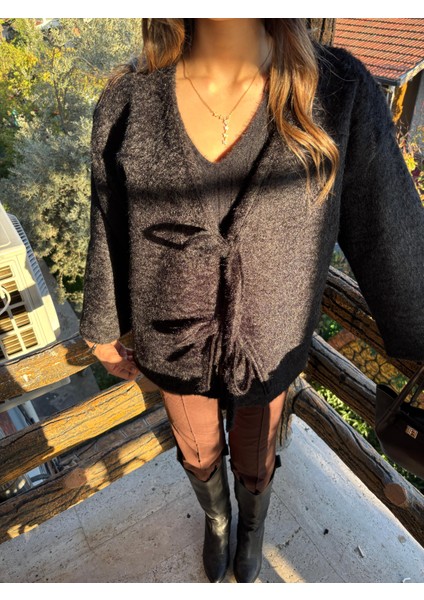 Tüylü Iki Bağlamalı Kadın Fox Kimono indirimleri