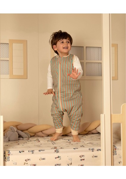 Baby Home Retro Mint 1.0 TOG Bebek Uyku Tulumu OEKO-TEX Sertifikalı %100 Pamuk