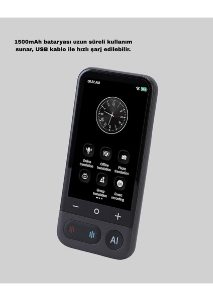 Akıllı Taşınabilir Tercüman – 17 Çevrimdışı 139 Çevrimiçi Dil Desteği - EMY7808-3165 fırsatları