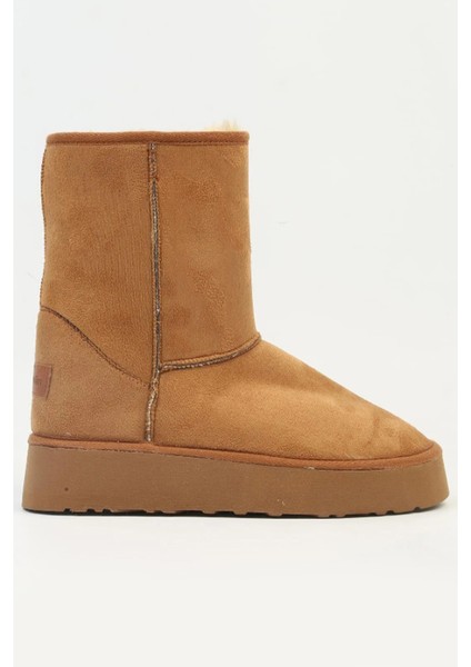 Yüksek Taban Kadın Nubuk Bot