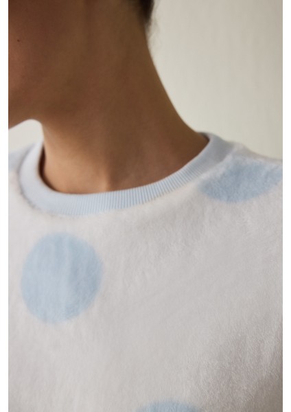 Gardenya Magic Puantiyeli Bisiklet Yaka Pijama Üstü fırsatları