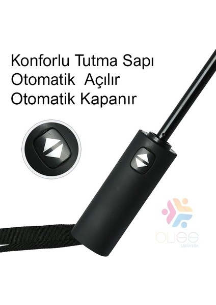 TK-3602 Katlanır Otomatik Şemsiye 8 Telli Desenli modelleri