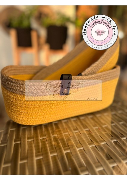 2li Oval Ekmek Sepeti / Organizer / Hasır Jüt Tress Sepet Hediyelik Supla Amerikan Servis Tamamlayıc modelleri
