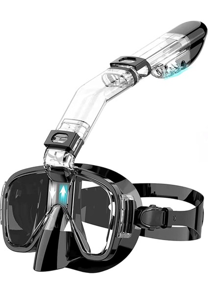 Şnorkel Seti-Yumuşak Silikon,kamera Uyumlu Dalış Maske, Su Sızdırmaz 🤿