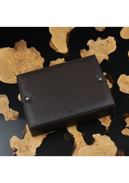 Koyu Kahve Deri Saat Kutusu 15'li Saat Koleksiyon Kutusu fiyatları