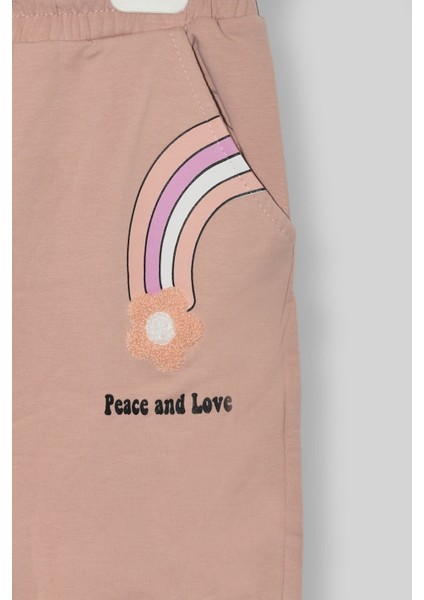 Kız Çocuk Kışlık 6 - 9 Yaş Gökkuşağı Baskılı Içi Polarlı Yumuşak Takım - 6264360 modelleri