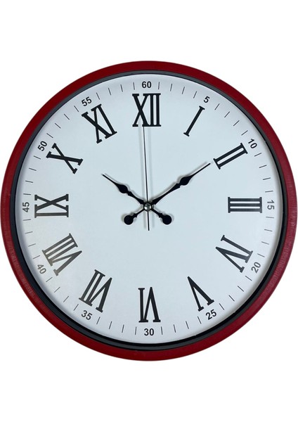 36 cm Dekoratif Kırmızı Duvar Saati fiyatları
