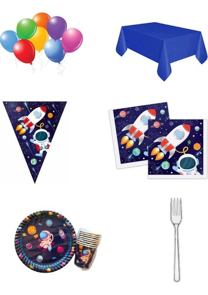 Uzay Temalı Doğum Günü Tam Set
