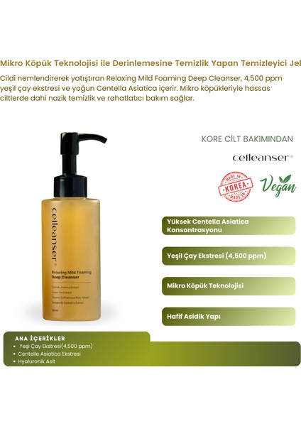 Mikro Köpük Teknolojisi Ile Derinlemesine Temizlik Yapan Relaxing Mild Foaming Deep Cleanser fiyatları