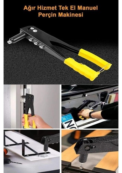 Perçin Tabancası Profesyonel Perçin Makinası Perçin Ucları ile Birlikte fırsatları