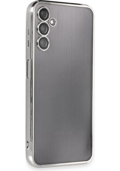 Samsung Galaxy A14 4g Kılıf Lensli Silikon - Gümüş