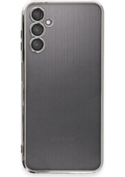 Samsung Galaxy A14 4g Kılıf Lensli Silikon - Gümüş fiyatları