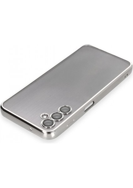 Samsung Galaxy A14 4g Kılıf Lensli Silikon - Gümüş modelleri