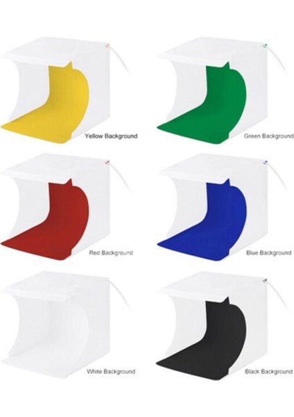 Puluz PU5030 Photo Box 30X30 LED Işıklı Ürün Çekim Çadırı modelleri