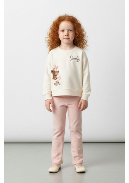 Kız Çocuk Kışlık 2 - 5 Yaş Lovely Baskılı Içi Polarlı Yumuşak Takım - 5264001