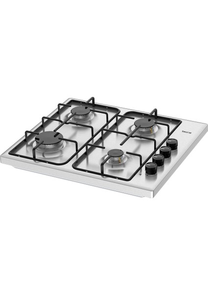 Süo 604X 4 Gözü Gazlı Inox Set Üstü Ocak