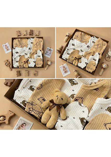 10 Parça Yeni Doğan Hastane Çıkışı & Hoş Geldin Bebek Seti (Hediye Kutulu & Ayıcıklı) – Babyshower fiyatları