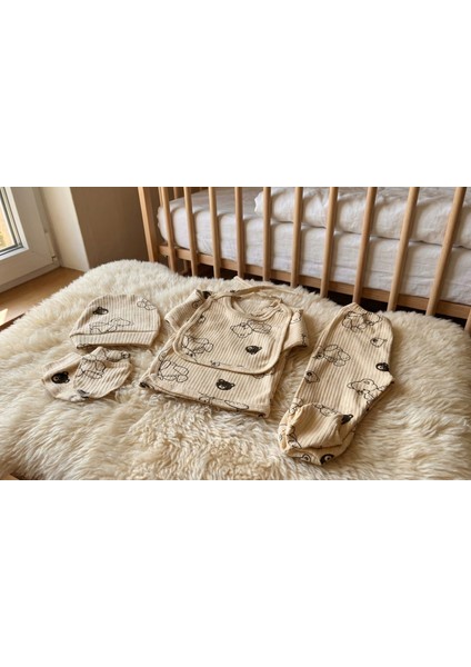 10 Parça Yeni Doğan Hastane Çıkışı & Hoş Geldin Bebek Seti (Hediye Kutulu & Ayıcıklı) – Babyshower modelleri