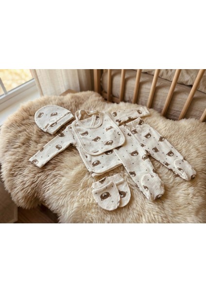 10 Parça Yeni Doğan Hastane Çıkışı & Hoş Geldin Bebek Seti (Hediye Kutulu & Ayıcıklı) – Babyshower