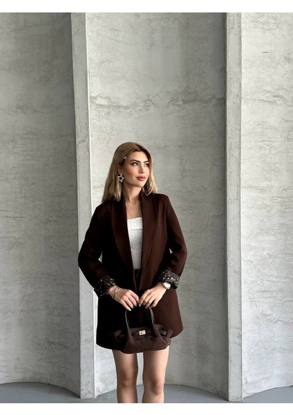 Leopar Astarlı Blazer Ceket fiyatları