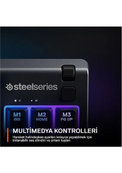 Apex 3 Tkl Siyah Rgb Kablolu Oyuncu Klavyesi