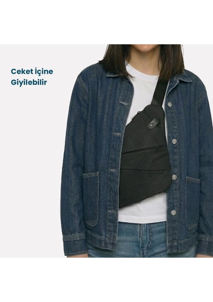 Hırsızlık Önleyici Seyahat Omuz Çantası Su Geçirmez Kesilmez Gizli Bölme Ayarlanabilir Günlük Unisex modelleri