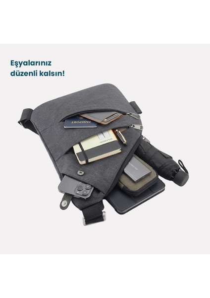 Hırsızlık Önleyici Seyahat Omuz Çantası Su Geçirmez Kesilmez Gizli Bölme Ayarlanabilir Günlük Unisex indirimleri