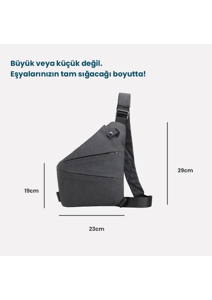 Hırsızlık Önleyici Seyahat Omuz Çantası Su Geçirmez Kesilmez Gizli Bölme Ayarlanabilir Günlük Unisex