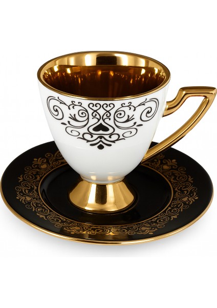 6 Lı Türk Porselen Kahve Fincanı