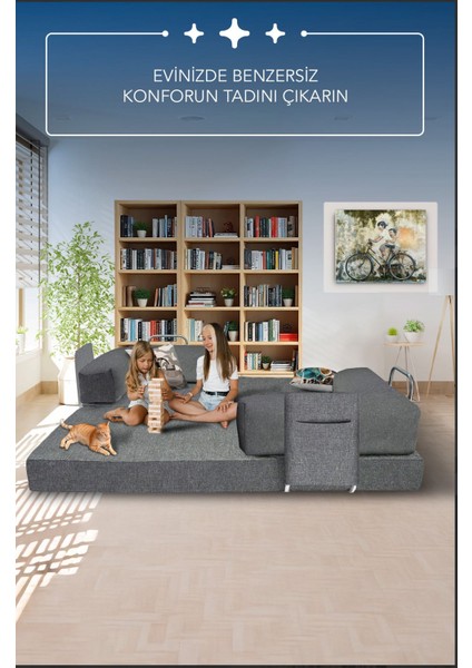 Legom Yataklı Kanepe,üçlü Koltuk,çok Amaçlı Aktivite Koltuğu,90 x 200CM Modüler Kanepe,yer Yatağı fırsatları