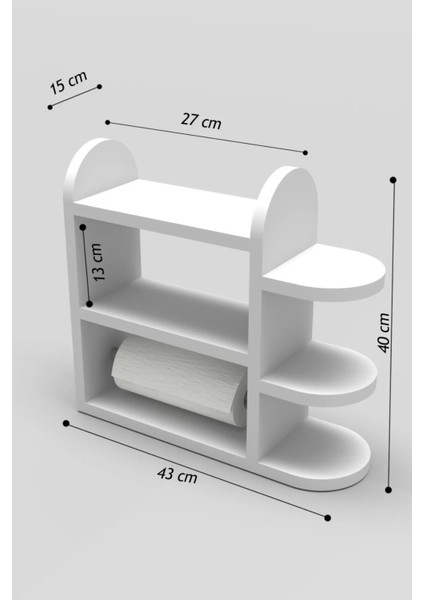 Mutfak Rafı Baharatlık Peçetelik Beyaz fiyatları