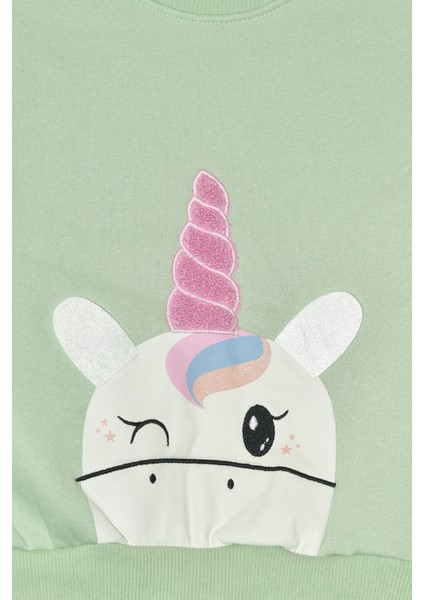 Kız Çocuk Kışlık 2 - 5 Yaş Unicorn Baskılı Içi Polarlı Yumuşak Takım - 5264326 fiyatları