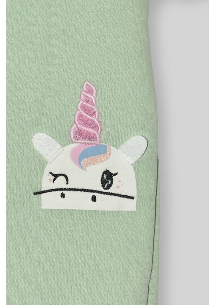 Kız Çocuk Kışlık 2 - 5 Yaş Unicorn Baskılı Içi Polarlı Yumuşak Takım - 5264326 modelleri