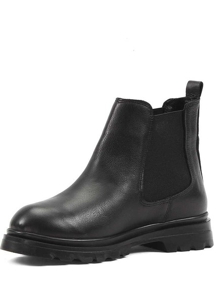 Kadın Siyah Deri Chelsea Bot modelleri
