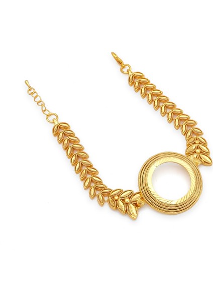 altın kaplama çiçek desenli yarım çerçeveli bileklik blk-1198 fiyatları