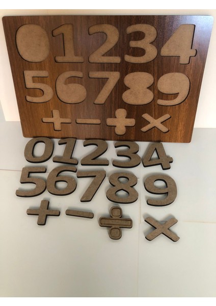 May’s Nest Ahşap Görünümlü Mdf Rakam ve Matematik Puzzle – 14 Parça Öğrenme Yapbozu | Montessori Sayı Eğitimi Oyuncağı fiyatları