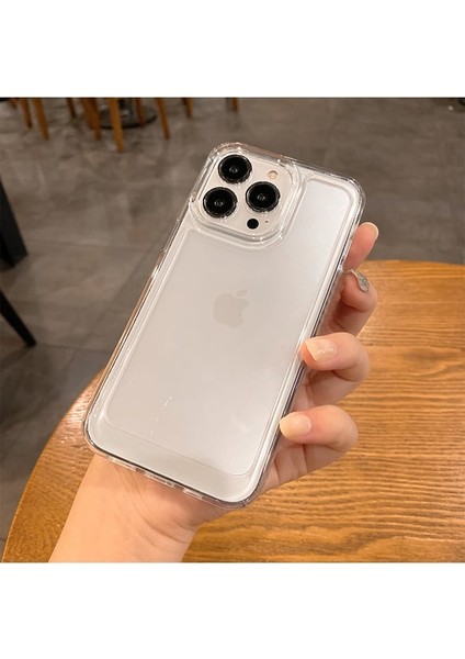 Apple Iphone 15 Pro Max Kılıf Deluxe 2mm Şeffaf Silikon - Şeffaf