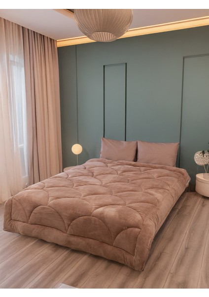 Welsoft Akfil Midye Desen Battal Boy Yorgan modelleri