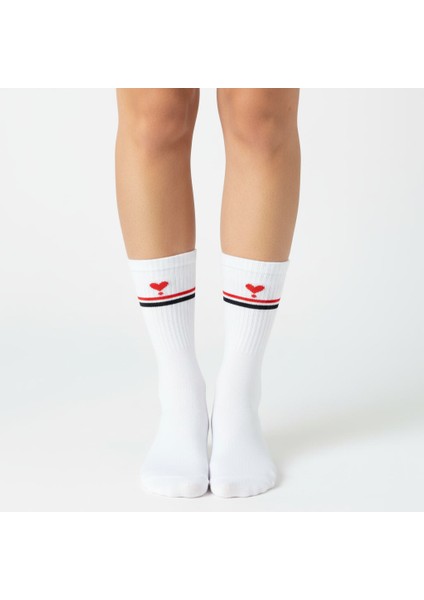 Gost Liria -5’li Beyaz Figürlü Ribanalı Tenis Ünisex Çorap fiyatları