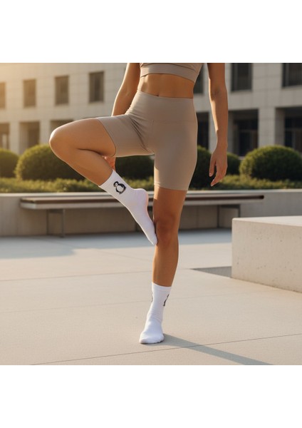 Gost Liria -5’li Beyaz Figürlü Ribanalı Tenis Ünisex Çorap indirimleri