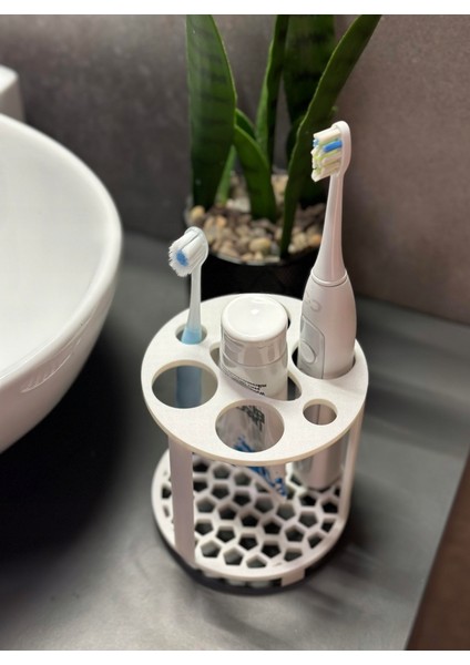 Diş Fırçası Düzenleyici Stand – Elektrikli ve Manuel Fırça Uyumluluğu | Anti-Küf Tasarım indirimleri