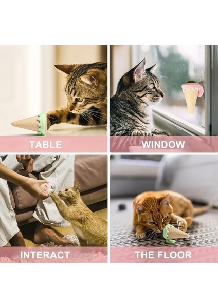 Dondurma Şeklinde Kedi Nanesi Kedi Otu modelleri