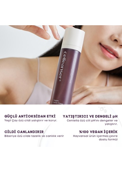 Vegan Tonik Tüm Cilt Tipleri İçin Yaşlanma Karşıtı ve Canlandırıcı 120 ml modelleri