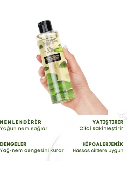 Centella İçeren Yatıştırıcı Tonik Tüm Cilt Tipleri İçin 200 ml modelleri