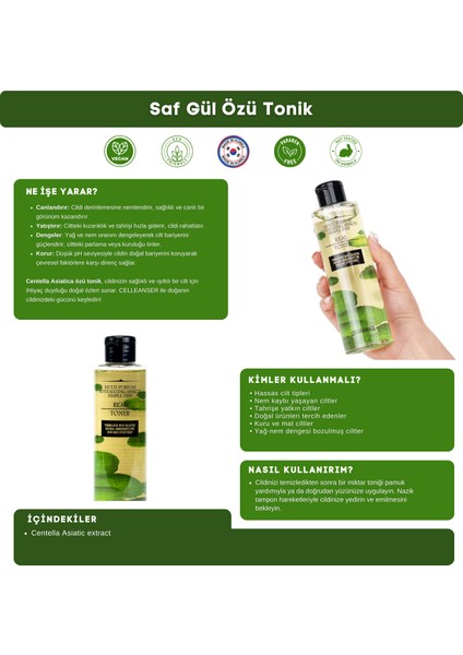 Centella İçeren Yatıştırıcı Tonik Tüm Cilt Tipleri İçin 200 ml fırsatları