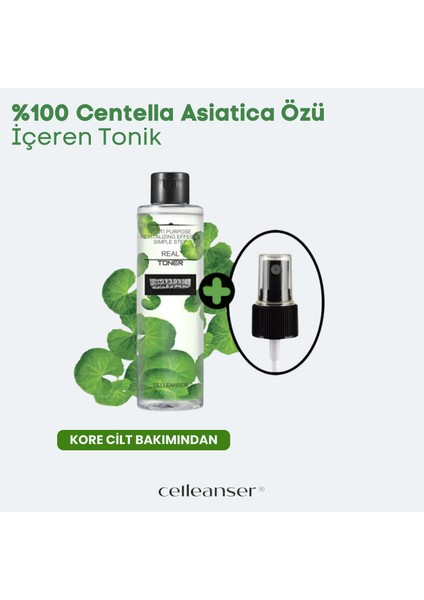 Centella İçeren Yatıştırıcı Tonik Tüm Cilt Tipleri İçin 200 ml indirimleri