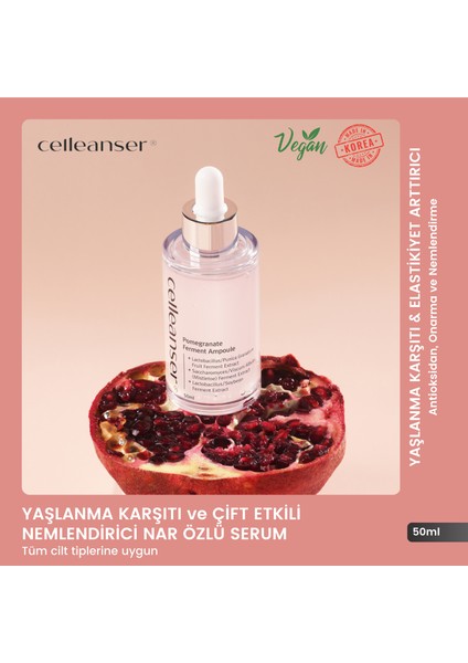 Çift Etkili Nemlendirici ve Nar Özlü Serum