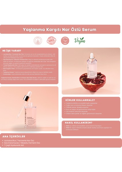 Çift Etkili Nemlendirici ve Nar Özlü Serum modelleri