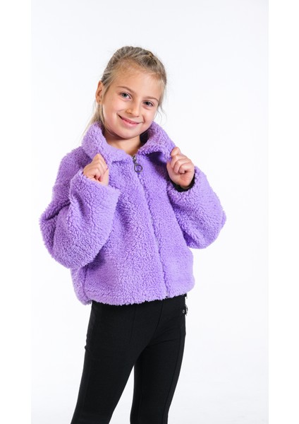 Anne Kız Kombin Peluş Fermuarlı Astarlı Crop Mont fiyatları